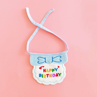丁喵喵宠物生日围兜+生日帽 狗狗猫咪围兜围嘴生日装扮装饰拍照道具