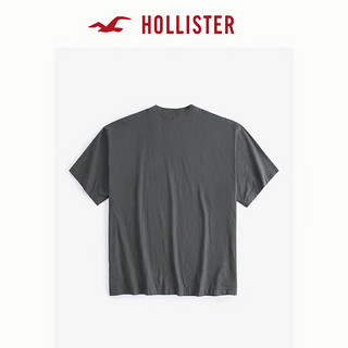 HOLLISTER24夏美式洛杉矶加州字母短袖T恤男女KI323-4052 深灰色 L (180/108A)