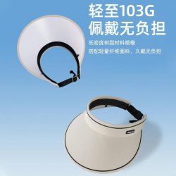 桐兜兜 UV防晒帽女夏天防紫外线upf50+遮阳帽太阳帽大帽檐骑车不翻空顶帽