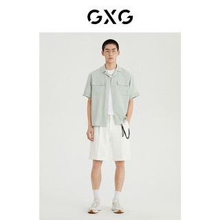 GXG男装 2022年夏季都市通勤系列翻领短袖衬衫