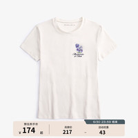 ABERCROMBIE & FITCH女装 24夏季新款时尚潮流舒适印花修身短袖T恤KI157-4308