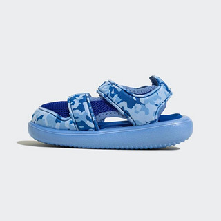 adidas 阿迪达斯 网面透气耐磨轻便舒适男小童包头凉鞋魔术贴凉鞋夏季鞋子
