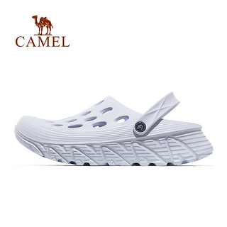 88VIP：CAMEL 骆驼 户外洞洞鞋沙滩鞋女新款外穿夏季厚底防滑户外凉鞋男包头拖鞋