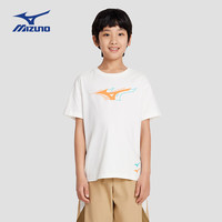 美津浓(MIZUNO)Mizuno儿童短袖T恤透气百搭舒适时尚夏男女中大童