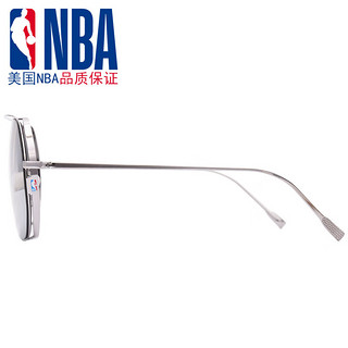 NBA太阳镜男士高清尼龙偏光太阳镜司机墨镜驾驶眼女镜炫彩蛤蟆镜新潮 黑灰色