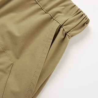 马骑顿（MQD）MQD男大童24夏户外工装大口袋宽松五分休闲裤 深卡其 140cm