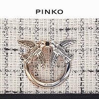 【年中特惠】PINKO 织拼接斜挎小香风飞鸟包100063A0PE