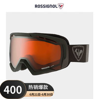 ROSSIGNOL 金鸡青少年滑雪眼镜防雾护目镜雪镜双镜片柱面滑雪装备 红色 均码