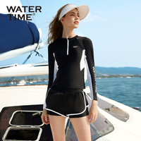 WaterTime 防晒天花板泳衣女2024保守分体长袖温泉潜水冲浪服
