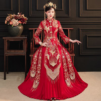 泰勒马丁（TAILEMARTIN）秀禾服新娘2024结婚礼服中式婚纱古装旗袍婚礼服龙凤褂 11401 M