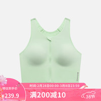 迪卡侬(DECATHLON)运动背心女高强度防震前拉链内衣健身【23年新】