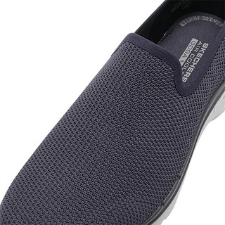 斯凯奇（Skechers）夏季健步鞋一脚蹬懒人鞋网布减震软底休闲鞋子男 216210-NVY 海军蓝色 45.5