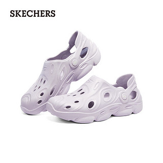 斯凯奇（SKECHERS）泡泡鞋一脚蹬超轻洞洞鞋 111481 薰衣草色/LAV 39 