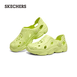 斯凯奇（SKECHERS）泡泡鞋一脚蹬超轻洞洞鞋 111481 柠檬色/LIME 35 