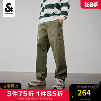 杰克·琼斯(JACK&JONES)男装休闲裤男直筒工装裤春季品牌男裤宽松裤子潮流百搭高级感衣服