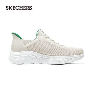 斯凯奇（Skechers）闪穿鞋Silp ins男鞋一脚蹬运动休闲鞋健步鞋118302 自然色/NAT 41.5