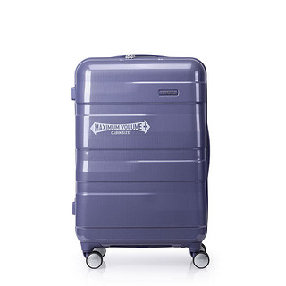 美旅箱包圆鼓箱型大容量拉杆箱 家庭旅行行李箱 24英寸NK6*002紫色格
