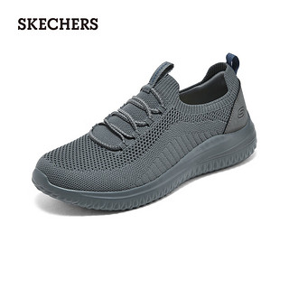 斯凯奇（SKECHERS）轻质休闲鞋EVA厚底运动鞋210663 炭灰色/CHAR 45 