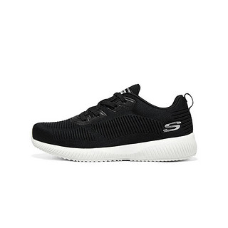 斯凯奇（Skechers）斯凯奇春季男士绑带轻质运动休闲鞋232290 黑色/白色/BKW 43 