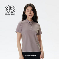 KOLON SPORT【SECO空气POLO】可隆运动户外女吸湿速干抗菌POLO衫 LKPT4AT550-LA 薰衣草紫 XL