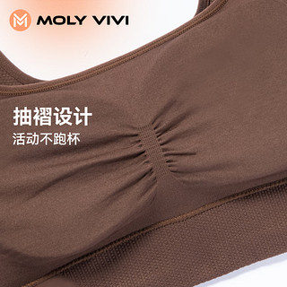 MOLY VIVI法式方领运动文胸内衣女春夏跑步瑜伽背心魔力薇薇molyvivi