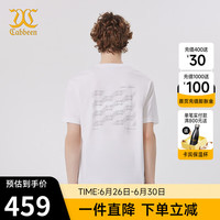 卡宾男装LOGO印花圆领短袖T恤24夏新款上衣商场同款A2242132004 米白色12 50
