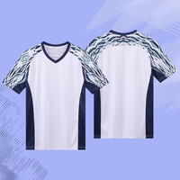 尚帛锦速干羽毛球服男女短袖运动乒乓网球衣服比赛训练排球上衣队服 7511 白色【速干上衣】 男款2XL码 175-180cm 150-170斤