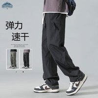顶峰保罗(Dingfengbaoluo)休闲裤男夏季薄款百搭直筒裤大码运动长裤速干HK9223