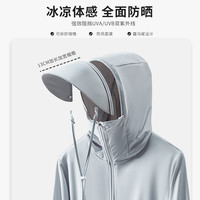 户外UPF50+冰丝防晒衣服男夏季2024防紫外线钓鱼防蚊虫外套女