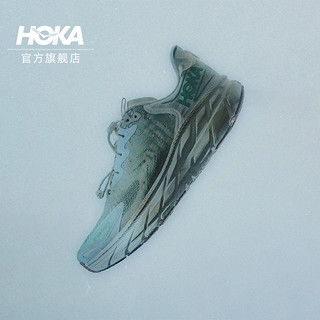 HOKA ONE ONE 克利夫顿 LS 中性透气跑鞋 瓷青/轻语白 42.5