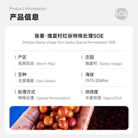 【SOE意式瑰夏】fisher 埃塞俄比亚瑰夏村红标特殊处理咖啡豆227g