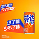 可口可乐 Coca-Cola Fanta Mini 无糖零卡橙味汽水 200ml*24罐