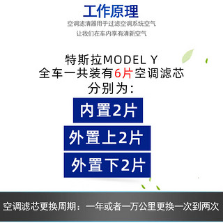 马勒（MAHLE）适配特斯拉空调滤芯格滤清器 空调滤芯套装【外置上+外置下】四片 特斯拉MODEL Y