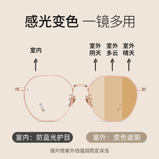 LASHION/乐申 纯钛防蓝光近视眼镜框 配1.60非球面镜片