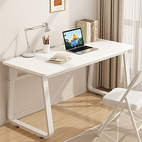 MILIN 密林 电脑桌家用办公桌子写字桌简易学生学习桌小户型书桌80*50白架