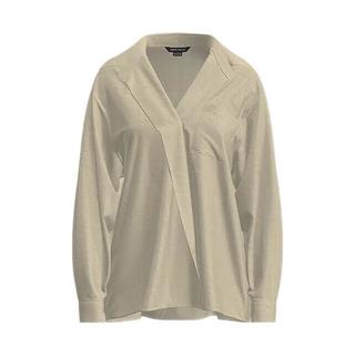 URBAN REVIVO 女士法式气质轻通勤超宽松开襟衬衫 UWH240098 卡其 M