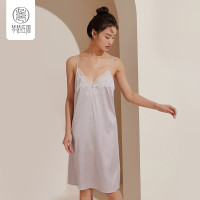 琴瑟在御 女士冰丝薄款吊带睡裙