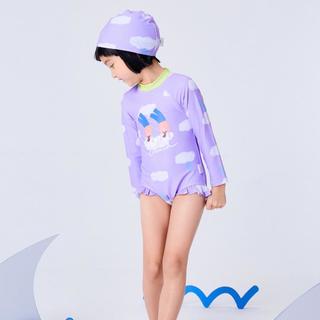 【泳衣+泳帽】迷你巴拉 MINI BALA 巴拉女童泳衣连体年夏季儿童宝宝