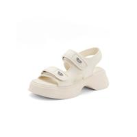 【盛夏】百丽运动厚底凉鞋女夏季新罗马凉鞋女魔术贴休闲凉鞋