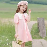 【学院网纱娃娃领】婴幼女童装夏宝宝连衣裙儿童薄款公主裙