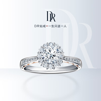 DRDarry Ring门店TOP1*求婚钻戒 LOVE PALACE简奢款 华美钻石戒指 WJ0107 【共约31分】18分H色SI1证书礼盒