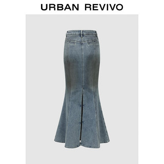 URBAN REVIVO 设计师系列 女士牛仔半裙 UWA840016