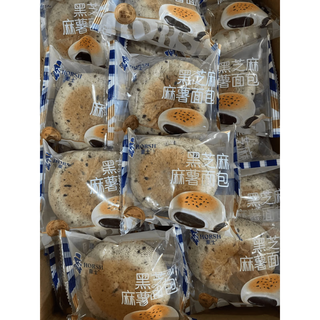 豪士面包黑芝麻麻薯包早餐代餐充饥办公室解馋零食下午茶 1g 豪士黑芝麻麻薯包 1包尝鲜