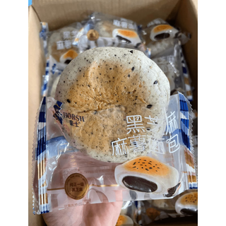 豪士面包黑芝麻麻薯包早餐代餐充饥办公室解馋零食下午茶 1g 豪士黑芝麻麻薯包 1包尝鲜