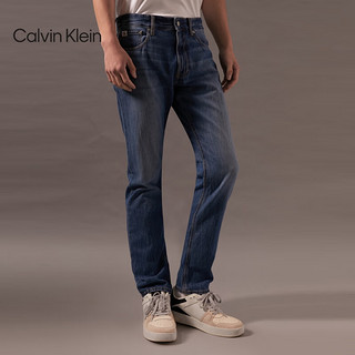 Calvin Klein Jeans【CK极简裤】24早秋男士经典ck纯棉直筒牛仔裤J325955 1AA-牛仔浅蓝 30