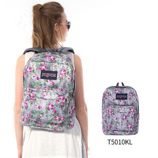 JANSPORT 杰斯伯 大容量高级感布包包女款双肩包短途旅行背包女