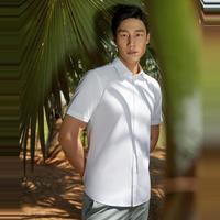 【清凉透气】雅戈尔夏季亲肤舒男士方领短袖衬衫