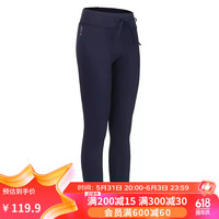 迪卡侬分体泳衣女女款泳裤长裤长袖游泳衣潜水冲浪服保守 下装-藏青色冲浪裤（干湿防晒） XS