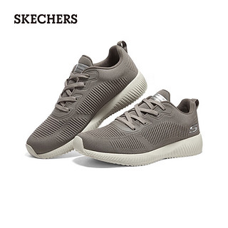 斯凯奇（SKECHERS）休闲鞋简约百搭缓震跑步鞋子232290 灰褐色/TPE 39.5 