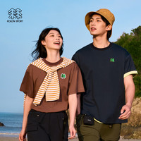 /可隆 KOLON SPORT速干T恤 男女通用户外中性jeon hwangil插画师宽松款短袖 LURT4ATT